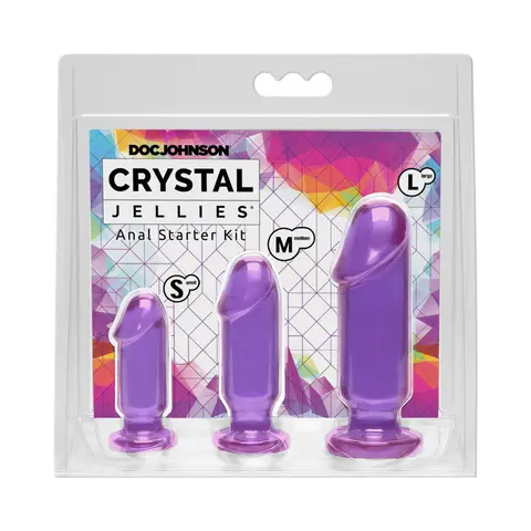 Crystal Jellies Anal Starter Kit in Purple