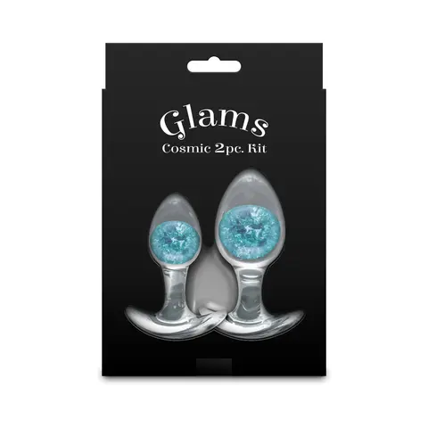 Cosmic Glams 2-Piece Plug Kit in Blue
