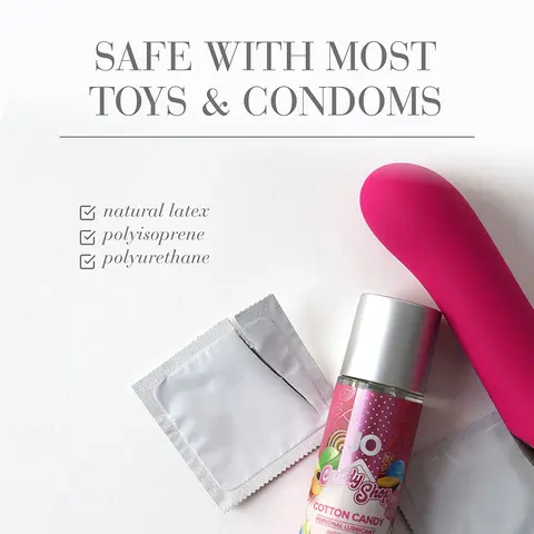 JO Candy Shop Cotton Candy Flavored Water-Based Lubricant 2 oz.