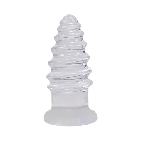 Crystal Jellies Anal Twist 6 in. in Clear
