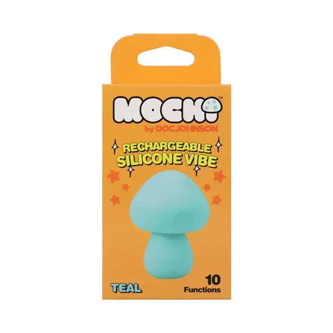 Mochi Mushroom Rechargeable Silicone Vibe in Teal