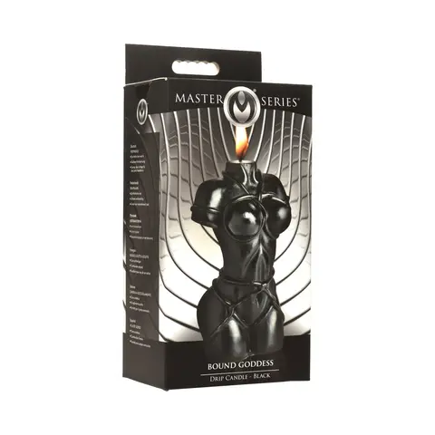 Master Series Bound Goddess Drip Candle in Black