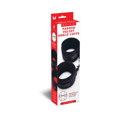 Me You Us Padded Velvet Ankle Cuffs