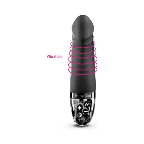 Mystim Real Deal Neal eStim Vibrator Black