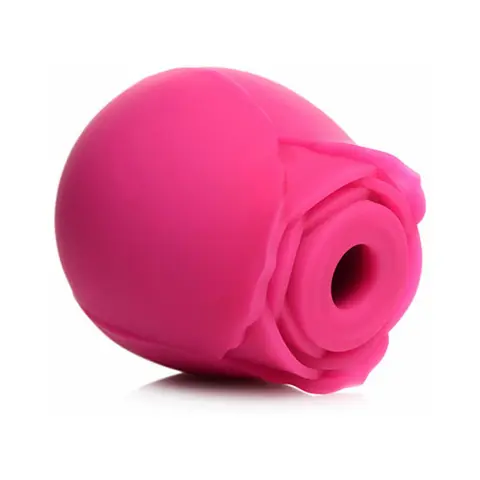 Curve Toys Gossip Cum Into Bloom Rechargeable Silicone Clitoral Stimulator Rose Flirt in Magenta