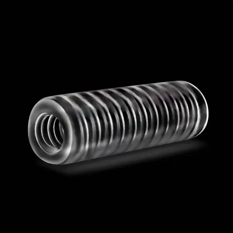 RIZE! Ribz Glow in the Dark Self-Lubricating Stroker Clear