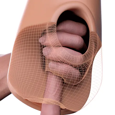 PDX Plus Pussy Pounder Squeeze Stroker in Brown