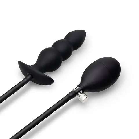 b-Vibe Beaded Inflatable Anal Plug with Hand Pump