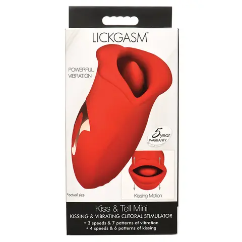 Lickgasm Kiss and Tell Mini Kissing & Vibrating Stimulator