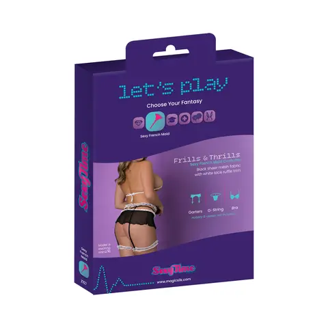 Magic Silk Sexy Time Frills & Thrills Black L/XL