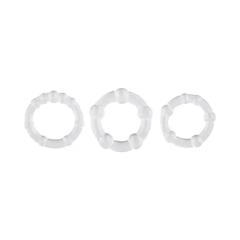 Selopa Erection Rings Cock Ring Set Clear