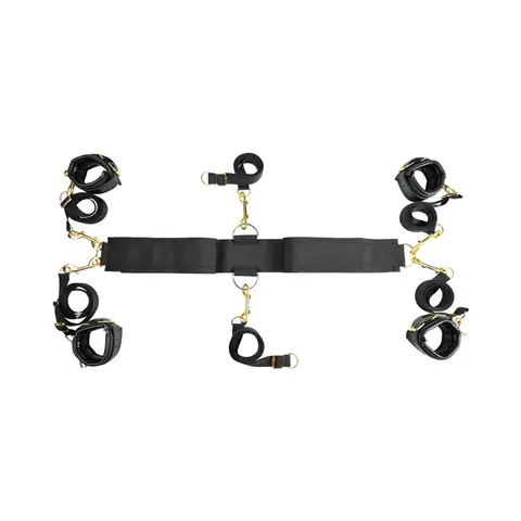 Sportsheets Special Edition Under the Bed Restraint Set Black