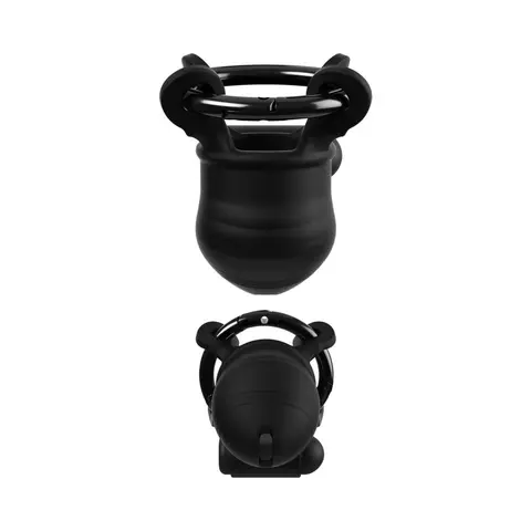 Fantasy C-Ringz ControlCore Trainer Remote Vibrating Cock Blocker Black