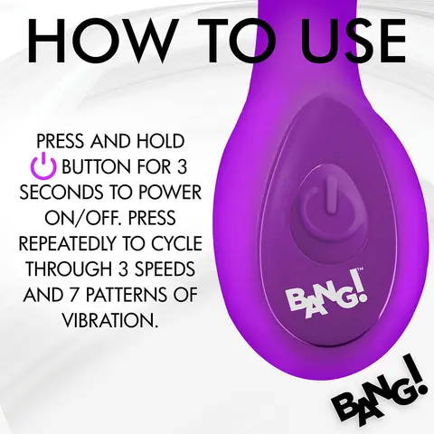 BANG! G-Spot Silicone Vibrator in Purple