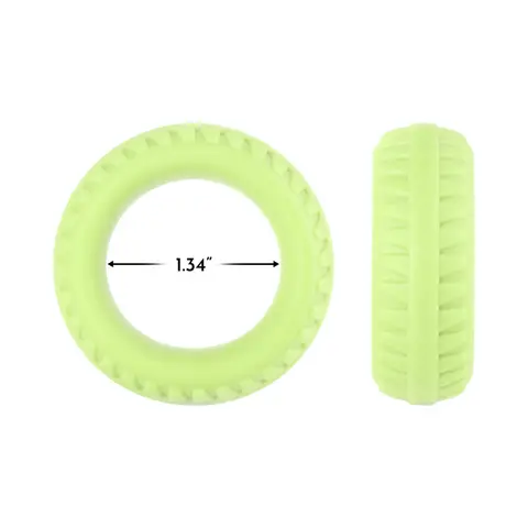 Forto F-12 Liquid Silicone Cockring 35mm Glow