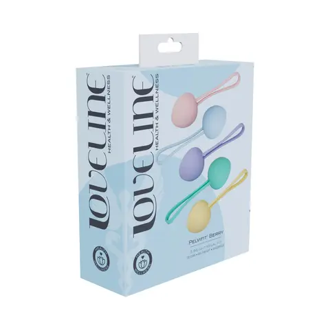 LoveLine PelviFit Berry Kegel Kit Multiweight Waterproof Multicolor