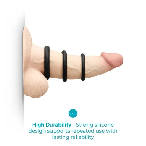 b-Vibe Snug Ring Lite 3-Pack Snug Fit Silicone C-Ring
