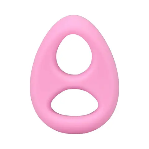 Rock Solid The Code Silicone C-Ring with Bandana Light Pink/Black
