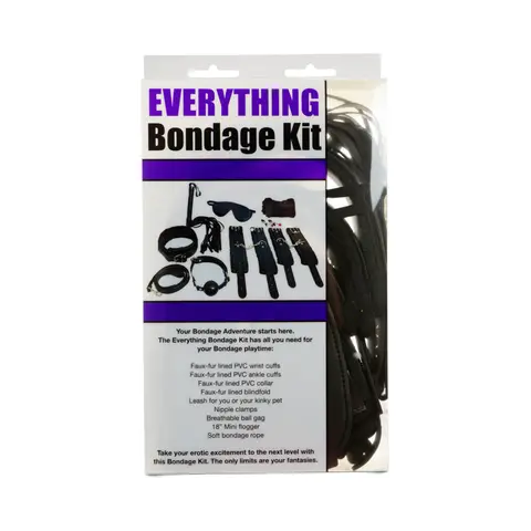 Ple'sur 12-Piece Everything Bondage Kit in Black