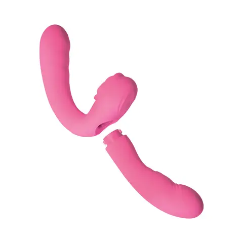 Desire Dual Vibrator 2 Piece in Pink