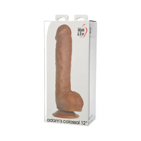 Adam & Eve Adam's Colossal 12 in. Dildo in Brown