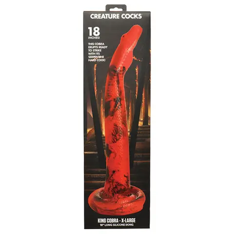 Creature Cocks King Cobra Long Silicone Dildo XL 18 in.
