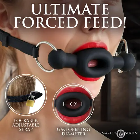 Master Series Forced Silicone Feeding Gag