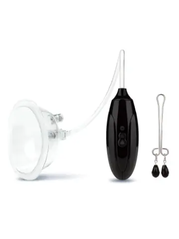 rechargeable remote control pussy pump with clit clamp