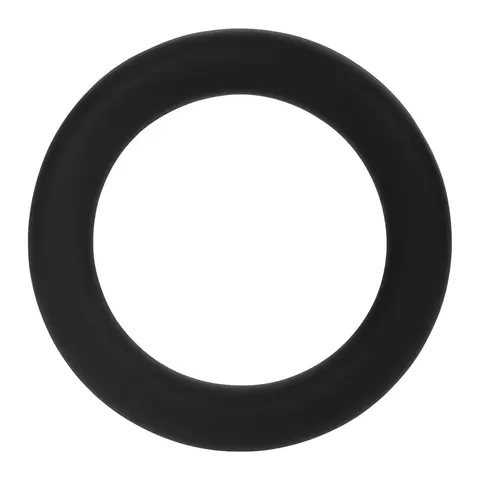 Forto F-61 3-Piece Silicone Cockring Set in Black