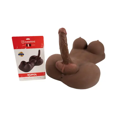 Camtoyz Raw Realistic Torso Rupol in Chocolate