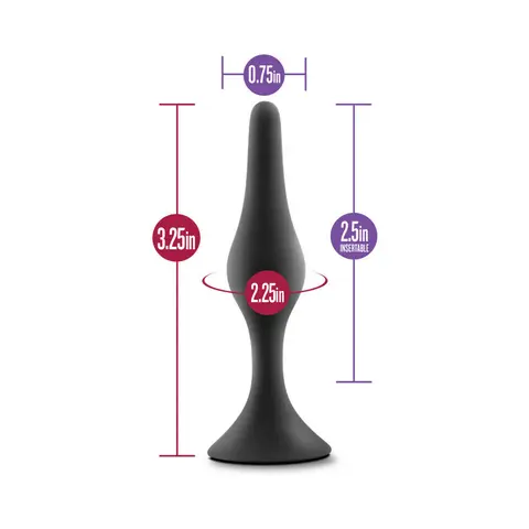Luxe Silicone Beginner Plug Small in Black