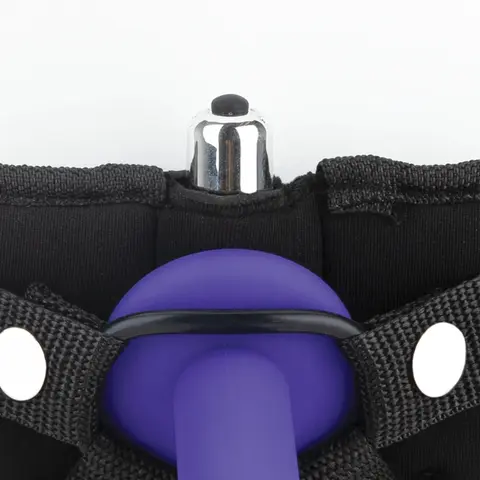 Lux Fetish Neoprene Strap-On Harness in Black