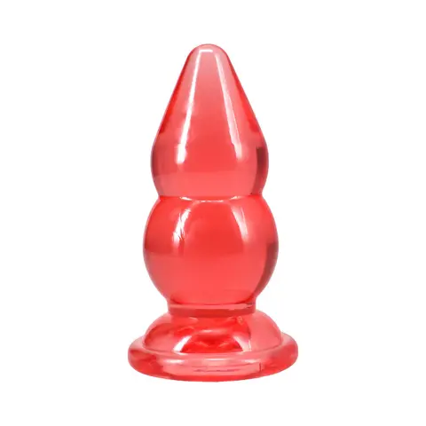 Crystal Jellies Double Pop Plug 6 in. in Pink