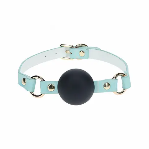 Ouch! International Paris Collection Silicone Ball Gag in Blue