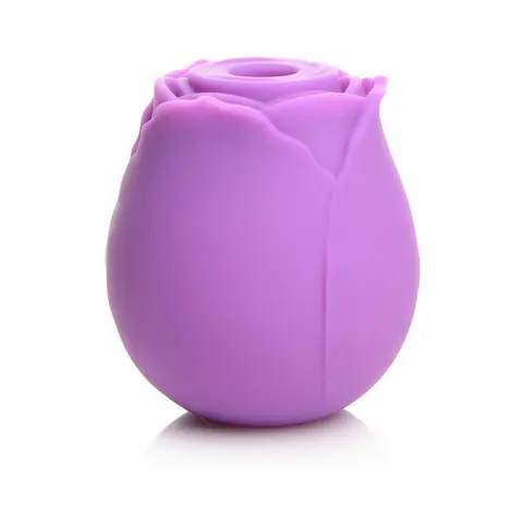 Curve Toys Gossip Cum Into Bloom Rechargeable Silicone Clitoral Stimulator Rose Flirt in Violet