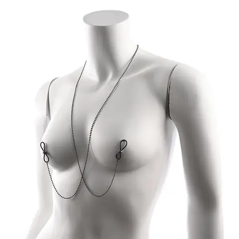 Sportsheets Sex & Mischief Ex's & Oh's Body Jewelry with Nipple Ties