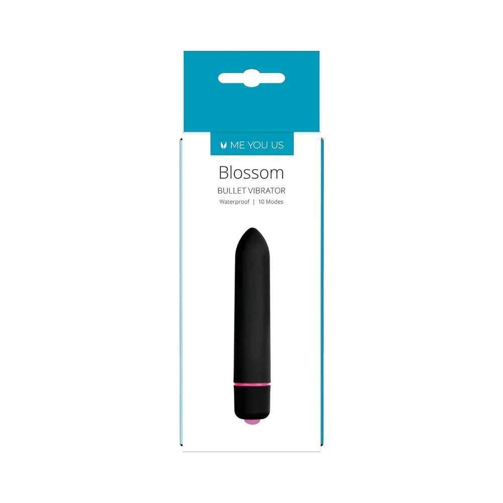 Me You Us Blossom 10 Mode Bullet Vibrator in Black