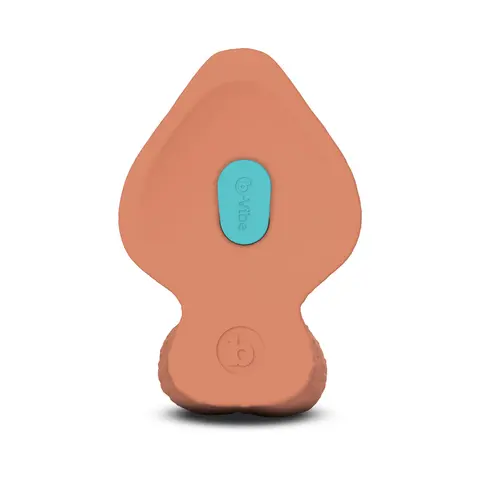 b-Vibe Slipskin Realistic Silicone Dildo 8 in. Girthy in Mocha