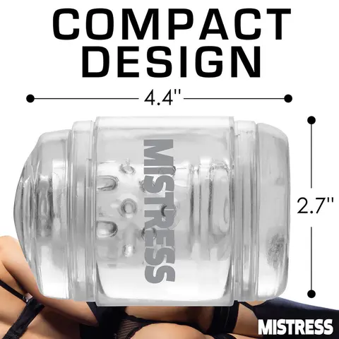 Mistress Double Shot Pussy and Ass Mini Masturbator Clear