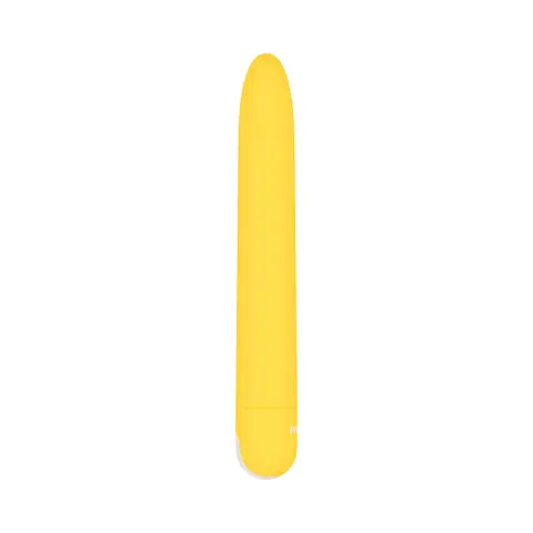 Evolved Sunny Sensations Rechargeable Silicone Sli mline Vibrator Yellow