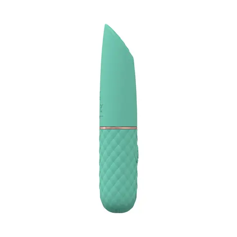 LoveLine Beso 10 Speed Vibrating Mini-Lipstick Silicone Rechargeable Waterproof in Green