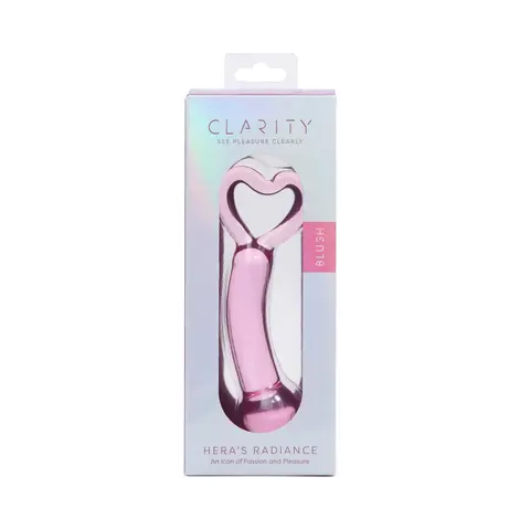 Clarity Hera's Radiance Blush Glass Dildo