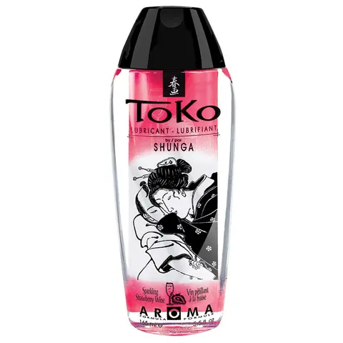 Shunga Toko Aroma Lube Sparkling Strawberry Wine 5.5 oz.