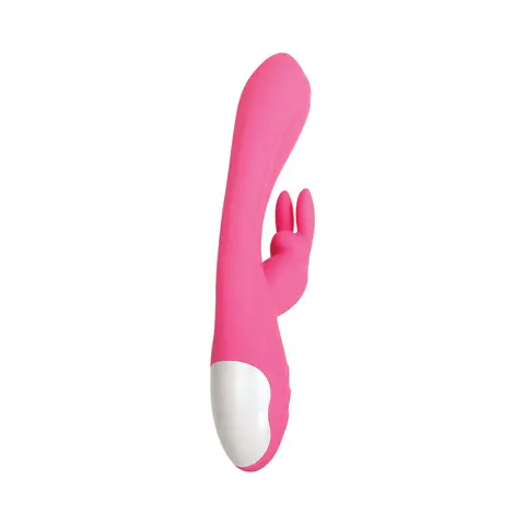 Evolved Bunny Kisses Rechargeable Silicone Rabbit Vibrator Pink