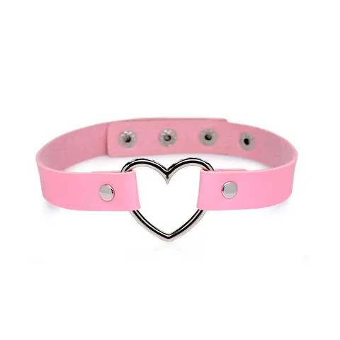 Master Series Sweet Heart Chrome Heart Choker Pink