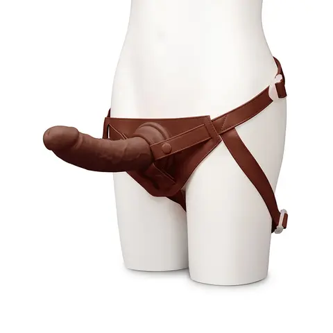 Together Tones 8.5 in. Realistic Dildo in Dark