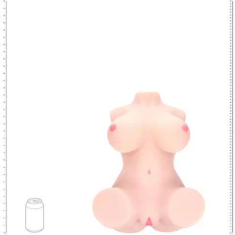 Xkin Bodyforms Aveline Luxe Dual Entry Vibrating Masturbator Beige