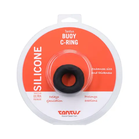 Tantus Buoy C-Ring Medium Onyx