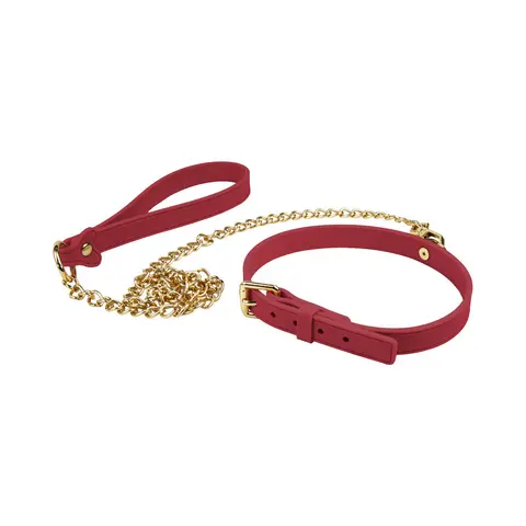 Temptasia Ardor Collar & Leash in Red