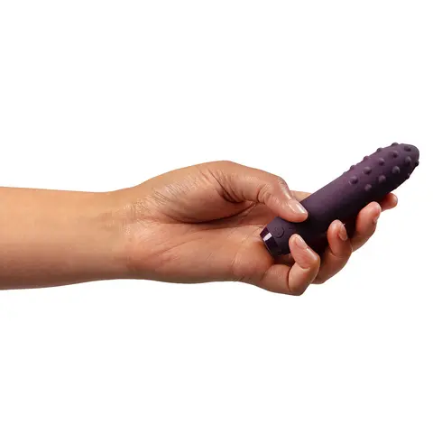 Je Joue Duet Rechargeable Silicone Multi-Surfaced Bullet Vibrator in Purple